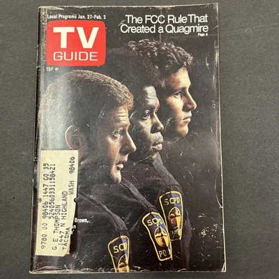 TV GUIDE 1973 Jan. 27th Issue# 535 The Rookies Tv Show Cover - Image 1 of 2