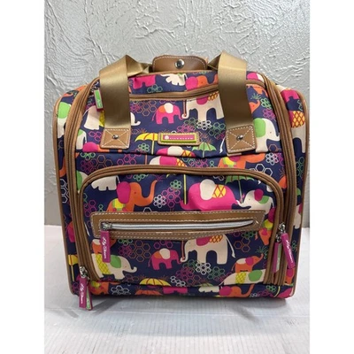 Bolsa de mano Lily Bloom Rolling Weekender Elephant Rain 20x10x13 Foto 1 de 4