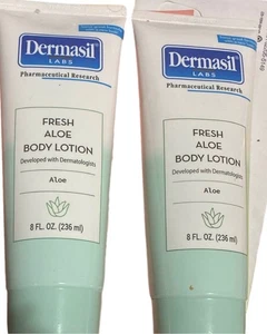 2x Dermasil Labs frische Aloe Körperlotion 8 Oz. feuchtigkeitsspendende trockene Haut - Bild 1 von 2