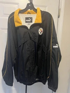 NFL Pittsburgh Steelers Puma Jacket Windbreaker Men’s Size XL - Picture 1 of 6