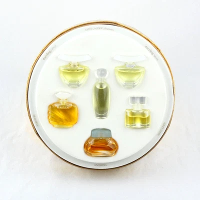 复古雅诗兰黛礼品系列 6 件迷你 Parfums 0.09-.12 液量 盎司 — 第 1/4 张图片