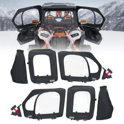 UTV Upper Door Framed Cab Enclosure for Polaris RZR XP 4 1000 XP 4 Turbo 2019-23 - Image 1 of 4