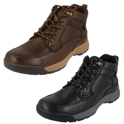 Mens Hush Puppies 'Vernon Lace Boot' Leather Boots - Image 1 of 3