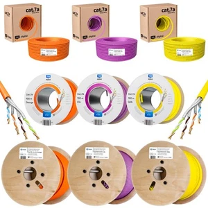 CAT.7A KUPFER Netzwerkkabel Verlegekabel Daten Installation Internet Kabel Cabel - Bild 1 von 52