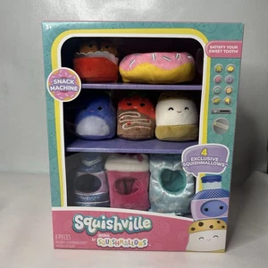 Squishville by Original Squishmallows Snack Machine With 4 Exclusives & Costumes - Picture 1 of 7