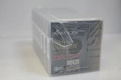 Imation DLTtape IV black watch 80GB/40GB, 1/2" Pack of 7 data tapes, NEW - Image 1 of 4
