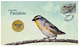 2013: Pardalote - Perth $1 (Tuvalu) PNC - Picture 1 of 1