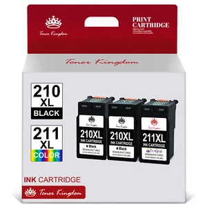 PG-210XL CL-211XL Ink Cartridge replacement for Canon PIXMA MP240 250 260 Lot - Picture 1 of 11