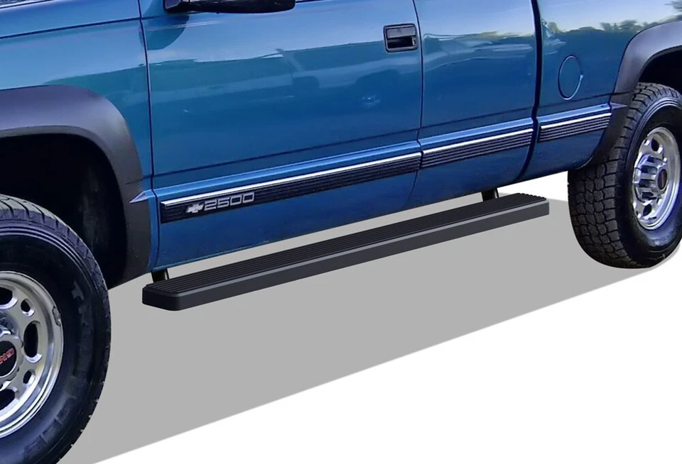 iBoard Black Steel 5" Side Step Fit 88-98 Chevy/GMC C/K Pickup 2Dr Extended Cab - Image 1 of 4