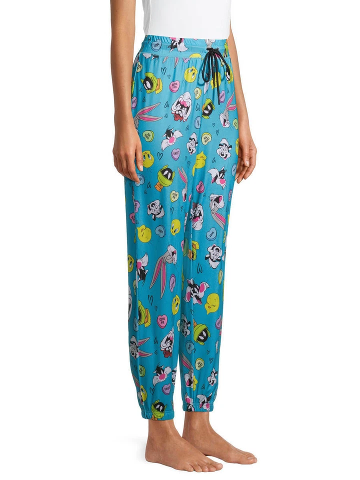 LOONEY TUNES VALENTINES DAY WOMENS PAJAMA PANTS SIZE S M 2X NEW - Image 1 of 1