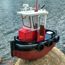 Micro Tug Boat M3 1:18 220mm Wooden Model Ship Kit RC Model Wood Model Kit NEW