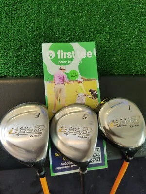 Alpha C830 Plasma 3-5-7 Woods Set L Flex Senior Graphite Shafts - Image 1 of 4