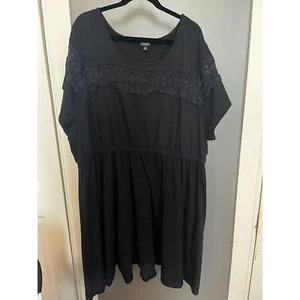 Torrid size 5 black crochet detail dress - Picture 1 of 5