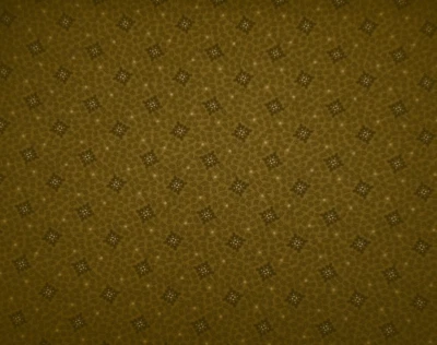 Tela de reproducción de la Guerra Civil por media yarda pequeña marrón floral sobre algodón verde oscuro #B Foto 1 de 2