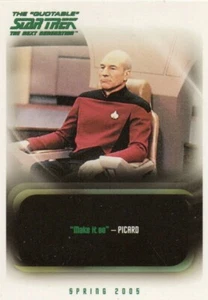Quotable Star Trek Next Generation TNG, 2005: P1 Promo Card - Bild 1 von 1
