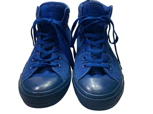Converse Chuck Taylor All Star Hi Top Monochrome Blue Hi Top Canvas Sneakers 10 - Picture 1 of 8