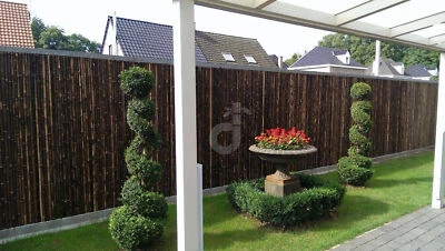 Visiera BALI NIGRA bambù giardino recinzione giardino antivento tappetino oscurante LxH - Immagine 1 di 4