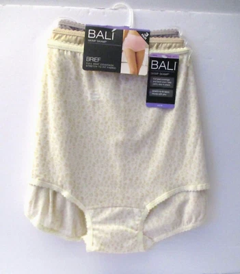 BALI womens panties~3-Pair Skimp Skamp stretch brief~ Plus size 4XL/11 - Image 1 of 3