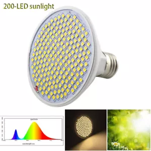 Full Spectrum indoor 200 LED plant Grow light lamp bulb Sunlike yellow Fitolamp - Picture 1 of 12