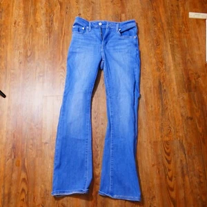 Jeans Levis 725 tiro alto bootcut para mujer 28 (28x28) elásticos lavado claro denim - Imagen 1 de 7