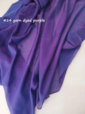 Solid Color Silk / Cotton 55'' By Yards Natural Silk Cotton Fabric Scarf Lining  - Image 1 of 4