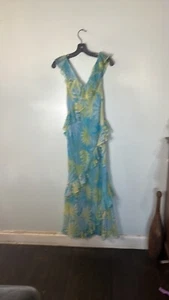 Melinda Eng Long Floral Flowing Dress Size 4 - Picture 1 of 4