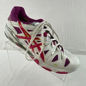 Asics Gel-Sensei B4524 Damen-Sneaker 9 Schuhe weiß Fuchsia silber gelb IGS 3S2 - Bild 1 von 19