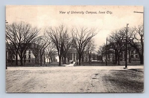 Postal de la ciudad de Iowa con vista al campus universitario de Iowa a Iowa publicada en 1908 - Imagen 1 de 2