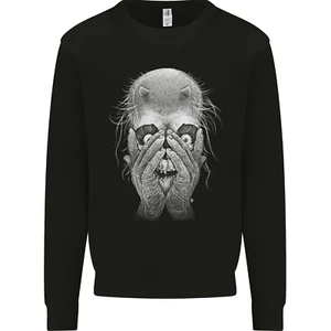 Peekaboo Demon Devil Skull Kids Sweatshirt Jumper - Picture 1 of 3