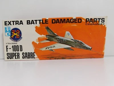 Vintage IMC F-100 D Super Sabre 1/72 scale plastic model kit #482 NEW COMPLETE! - Image 1 of 3