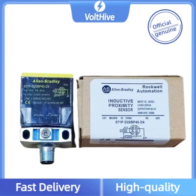 1PCS New Allen Bradley 871P-D20BP40-D4 Rectangular Inductive Sensor 20mm - Image 1 of 3