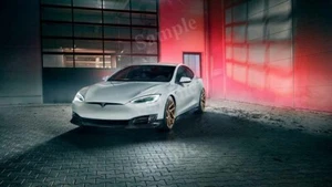 Póster fotográfico impreso decoración de pared Novitec Tesla Model S 2017 alta resolución - Imagen 1 de 1