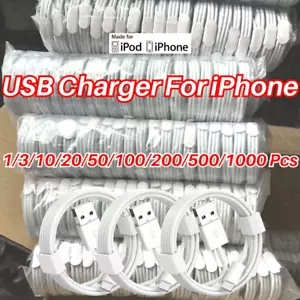 For Apple iPhone 6 7 8 X XR 11 12 13 14 Pro Max USB Charger Cable Data Cord Lot - Picture 1 of 7