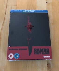 RAMBO FIRST BLOOD STEELBOOK BLU RAY + DVD LIMITED EDITION NEW SEALED