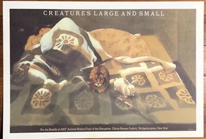 1986 Mohawk Graphics Collection Poster, Creatures Large and Small, Elaine Benson - Picture 1 of 1