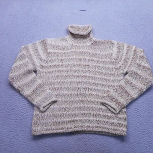 Suéter Columbia Mujer Grande Marrón Tostado Tejido Cuello Alto Acrílico Lana - Imagen 1 de 12