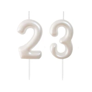2.36" 23th 32nd Number Candles Birthday Gifts For Women Men Birthday Decorations - Picture 1 of 6