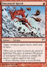 UNNATURAL SPEED FOIL Champions of Kamigawa MTG Magic the Gathering Cards DJMagic