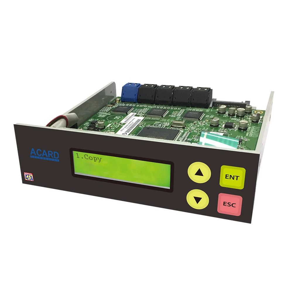 Acard 1 to 9 CD DVD Burner Disc Duplicator Controller + SATA cables - Image 1 of 1