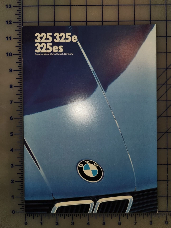 1986 BMW 325 325e 325es Brochure Original - Image 1 of 1
