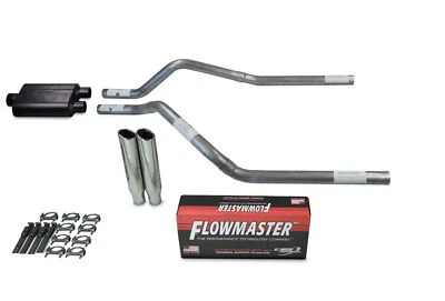 GMC Jimmy 95-99 2.5" Dual Exhaust Kits Flowmaster Super 44 Clamp on Tip - Image 1 of 4