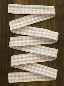 Crazy8 Flower Market Purple Gingham Easter Bunny Fabric Tie Bow Belt 8 9 10 12 - Picture 1 of 1