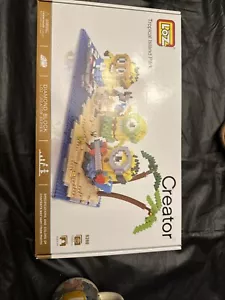 LOZ 9396 Minions Tropical Island Park New 1680 Pieces Building Blocks - Picture 1 of 2