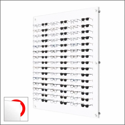 Wall mount Acrylic Optical Frame Display with Hardware - In Polar White (90FH) - Image 1 of 4
