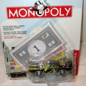 JOHNNY LIGHTNING MONOPOLY BLACK CHROME 1969 DODGE DAYTONA w/ Game Token ~MOC ~ - Picture 1 of 7