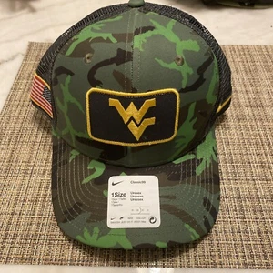 Nike C99 West Virginia University WVU Mountaineers Military Trucker Cap C-11813 - Picture 1 of 5