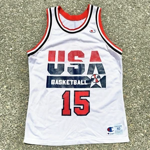 Vintage Champion Dream Team USA Magic Johnson 90s Basketball Jersey Small - Picture 1 of 8