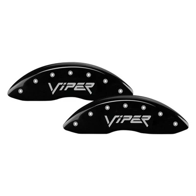 For Dodge Viper 01-02 Caliper Covers Gloss Black Caliper Covers w Viper Foto 1 de 2