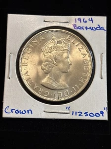 Silbermünze Bermuda Crown 1964 Queen Elizabeth "1125009" - Bild 1 von 24