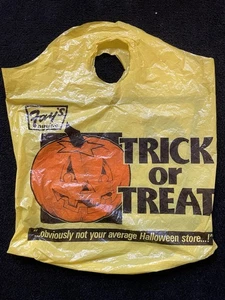 VINTAGE Fay’s Drugs Halloween Trick or Treat Plastik Werbetüte New York  - Bild 1 von 8